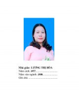 Lương Thị Hòa Lương Thị Hòa